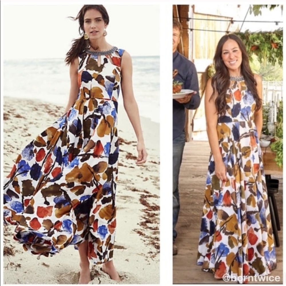 Anthropologie Multicolor Maxi Dress
